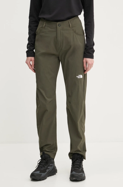 The North Face pantaloni da esterno Exploration colore verde NF0A8BR721L1