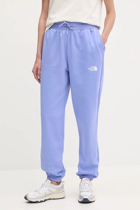 Παντελόνι φόρμας The North Face Essential Relaxed χρώμα: μοβ, NF0A8C1G0YI1