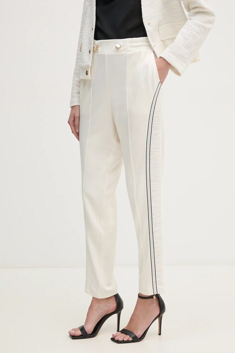 Liu Jo pantaloni de trening culoarea bej, modelator, TA5054 J5942