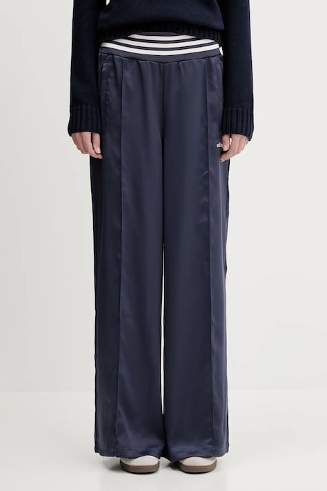 Tepláky adidas Originals Wide Trackpant tmavomodrá farba, jednofarebná, JC7758