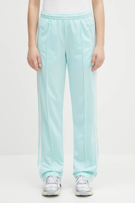 adidas Originals pantaloni de trening Firebird TP culoarea turcoaz, cu imprimeu, JC8287