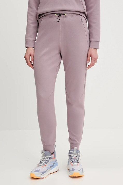 Helly Hansen spodnie dresowe HP TECH damskie kolor różowy gładkie 34492