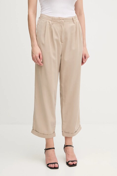 Tommy Hilfiger pantaloni donna colore beige  WW0WW45589