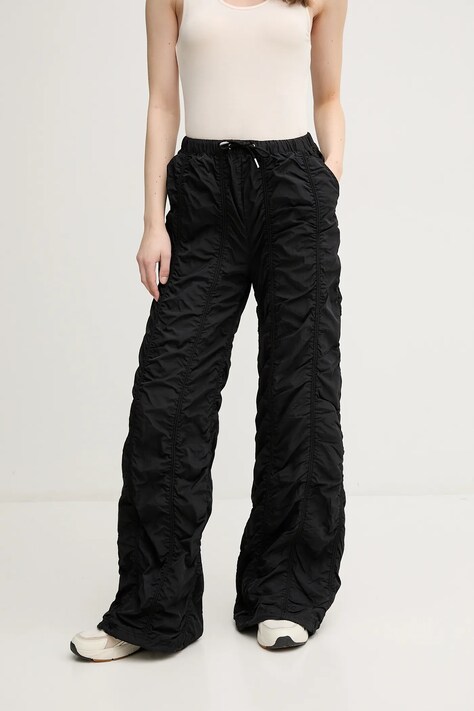Штани Alpha Industries Parachute Pants Wmn колір чорний прямі висока посадка 156022