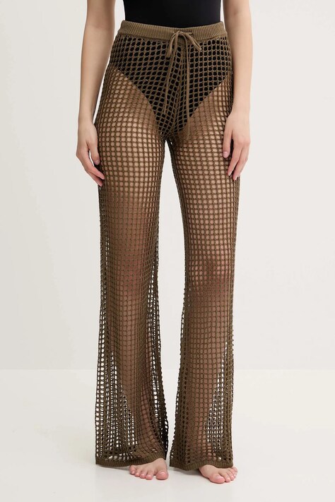 Guess pantaloni de plaja culoarea verde, E5GB02 Z3N30