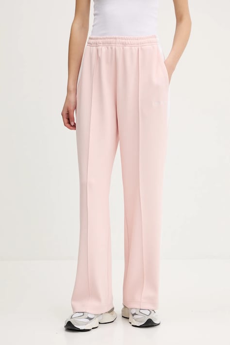 Guess Jeans pantaloni de trening culoarea roz, cu imprimeu, W5GB43 KB212