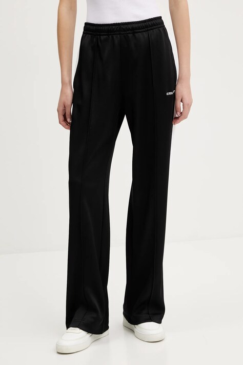 Guess Jeans pantaloni de trening culoarea negru, cu imprimeu, W5GB43 KB212