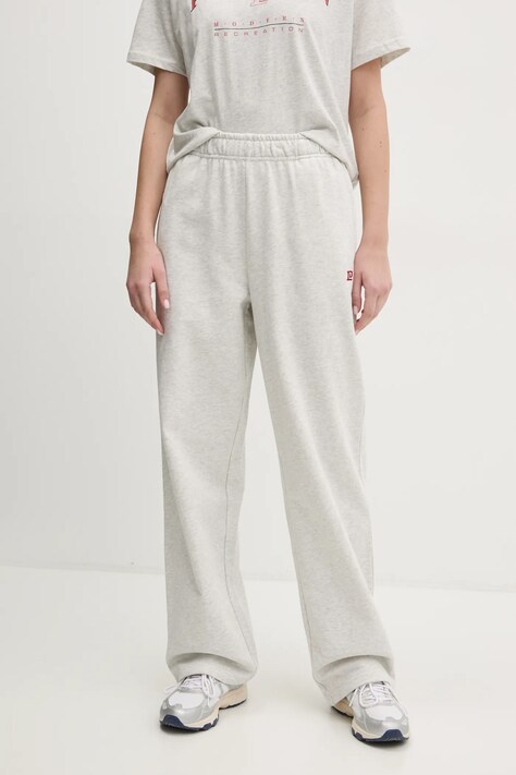 Спортивні штани P.E Nation Eastside жіночі колір сірий однотонні 251P212