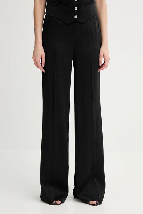 Morgan pantaloni PVTEO.F culoarea negru, lat, high waist, PVTEO.F