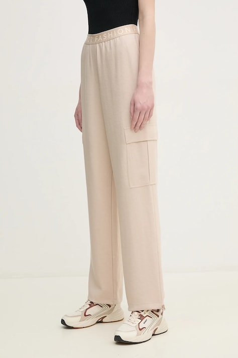 Kalhoty Marc Aurel dámské, béžová barva, jednoduché, high waist, 1828-2001-93404
