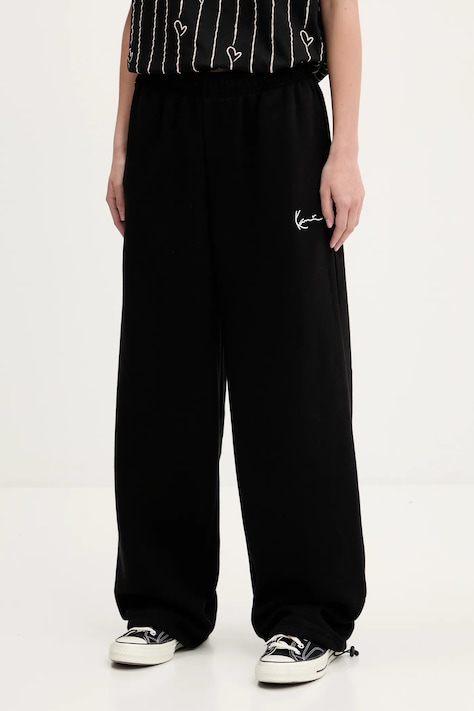 Спортен панталон Karl Kani в черно с изчистен дизайн 61030062