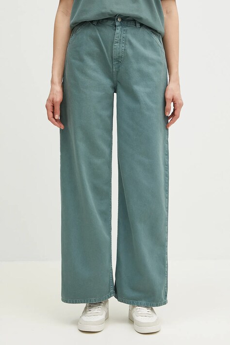 Carhartt WIP jeansi Jens Pant femei high waist, I033142