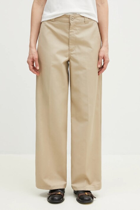 Παντελόνι Carhartt WIP Craft Pant χρώμα: μπεζ, I032441