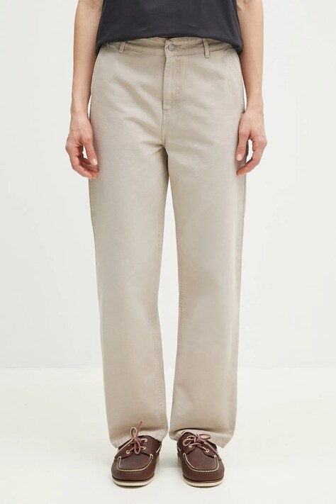 Παντελόνι Carhartt WIP Pierce Pant Straight χρώμα: μπεζ, I034829