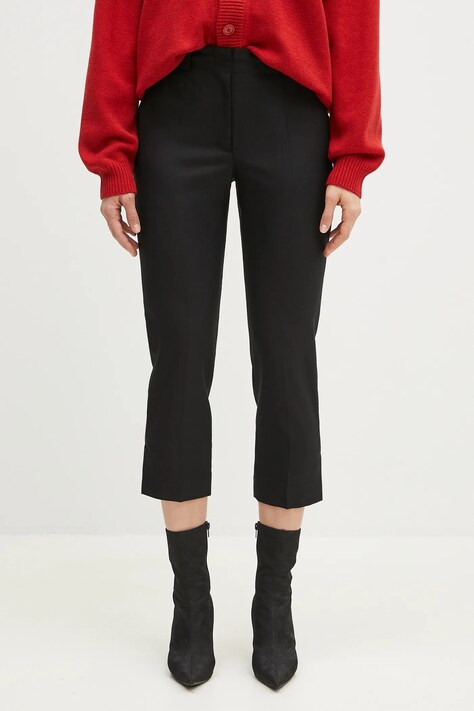 Kenzo wool trousers women's black color FF52PA0939RA.99