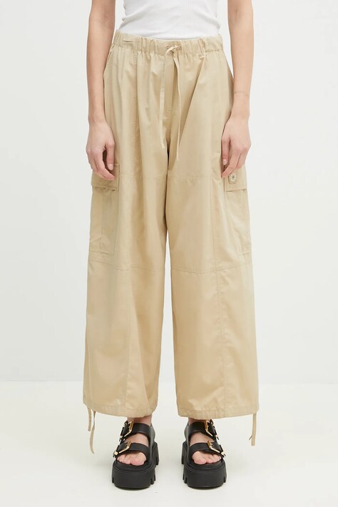 Kenzo trousers women's beige color FF52PA1059FI.11
