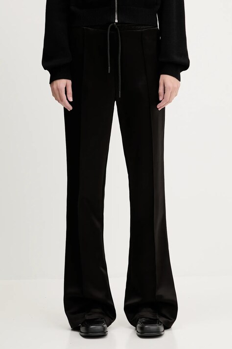 Штани JW Anderson Drawstring Waist колір чорний широкі висока посадка TR0399.PG1693.999