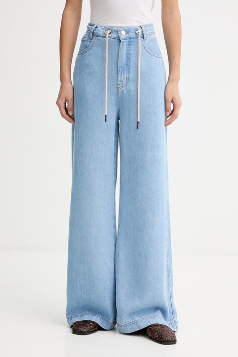MUNTHE jeansy wide leg damskie OBEY niebieskie 247143024715