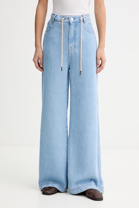 MUNTHE jeansy wide leg damskie OBEY niebieskie 247143024715