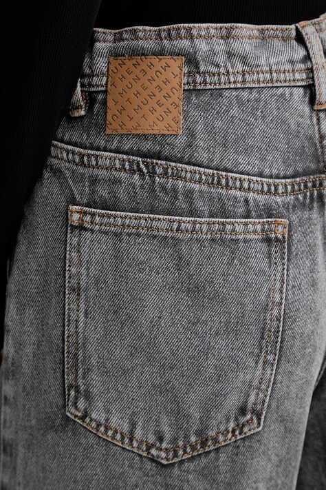 MUNTHE джинси wide leg жіночі OBEY — SS25-SPD1J8, сірий — фото 4