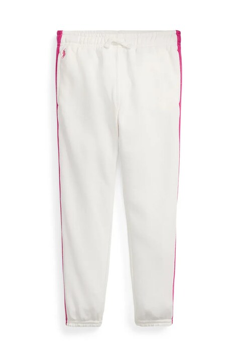 Polo Ralph Lauren pantaloni de trening pentru copii culoarea alb, uni, 312957361001
