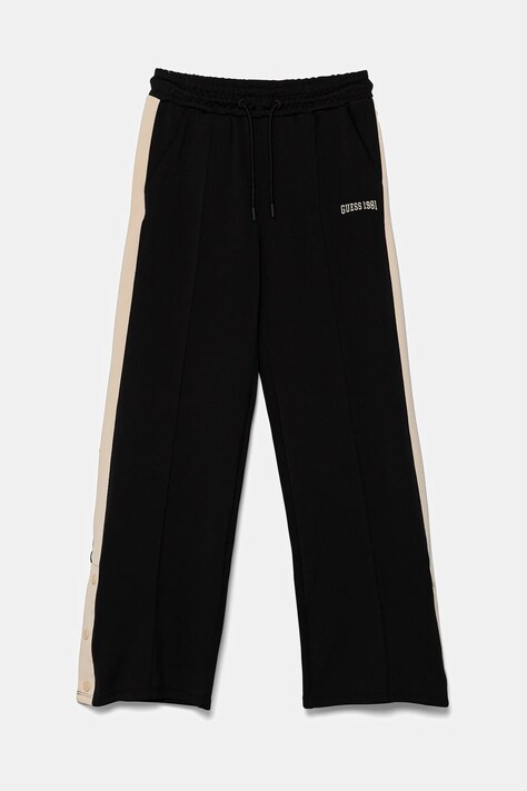 Dětské tepláky Guess hnědá barva, vzorované, J5RB10 KCO72