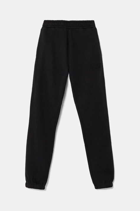 Dětské bavlněné tepláky Guess černá barva, J5RQ12 KAD74