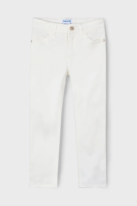 Mayoral pantaloni copii culoarea bej, neted, 3553