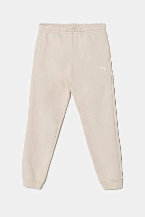 Puma pantaloni de trening pentru copii ESS Sweatpants CL FL culoarea bej, neted, 684898