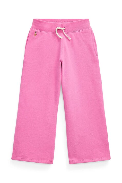 Polo Ralph Lauren pantaloni de trening pentru copii culoarea roz, neted, 312957843002