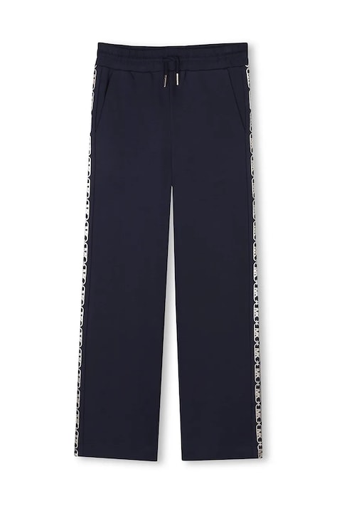 Michael Kors pantaloni de trening din bumbac pentru copii culoarea albastru marin, cu imprimeu, R30330