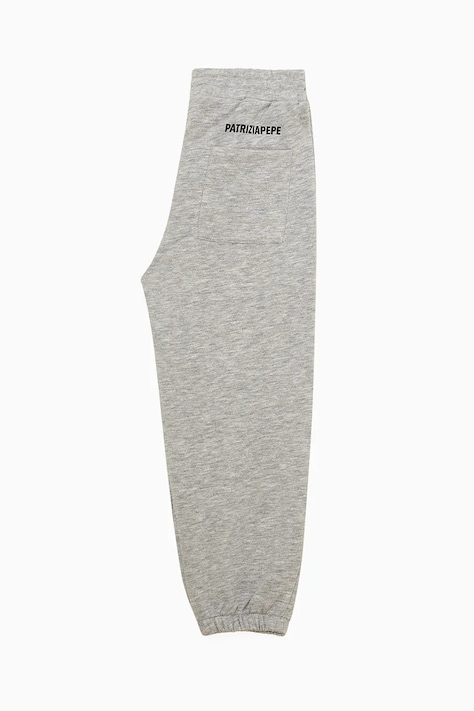 Patrizia Pepe pantaloni de trening din bumbac pentru copii K103 culoarea gri, neted, 7P0326