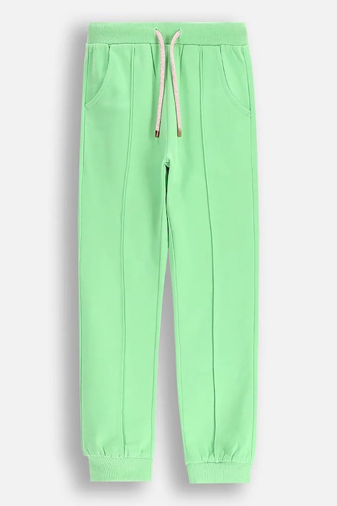 Coccodrillo spodnie dresowe kolor zielony MAXITROPIC GIRL KIDS