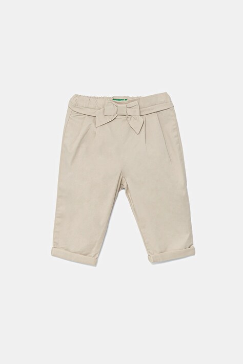 Otroške hlače United Colors of Benetton bež barva, 4T48GF02C