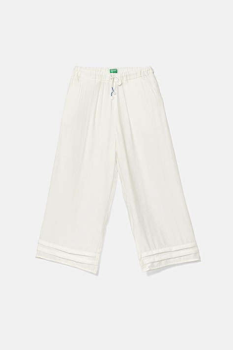 Παιδικό παντελόνι United Colors of Benetton χρώμα: άσπρο, 4VDVCF04M