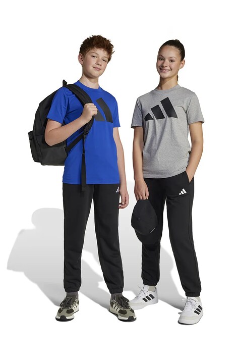 adidas spodnie dresowe dziecięce kolor czarny gładkie JC9765