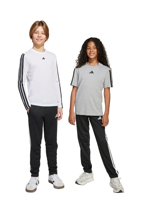 Dětské tepláky adidas černá barva, s potiskem, JV6794