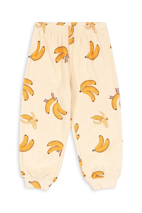 Παιδικό φούτερ Konges Sløjd ITTY SWEAT PANTS GOTS χρώμα: μπεζ, KS102599
