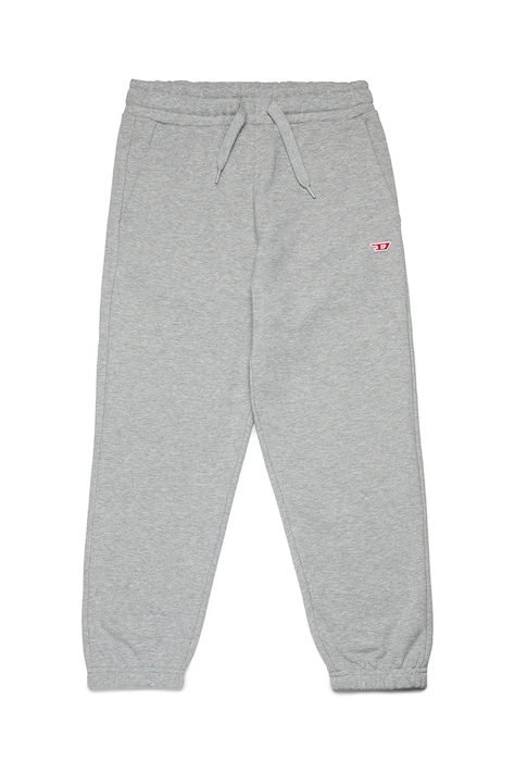 Dětské bavlněné tepláky Diesel PGINND TROUSERS šedá barva, J02235