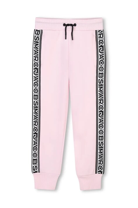 Marc Jacobs gyerek melegítőnadrág rózsaszín, nyomott mintás, W60469