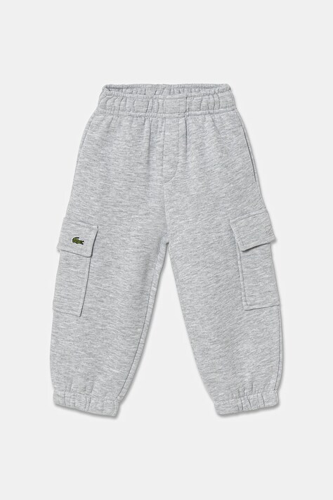 Detské tepláky Lacoste čierna farba, jednofarebné, XJ7345