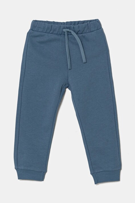 Dětské tepláky United Colors of Benetton modrá barva, hladké, 3J70GF010