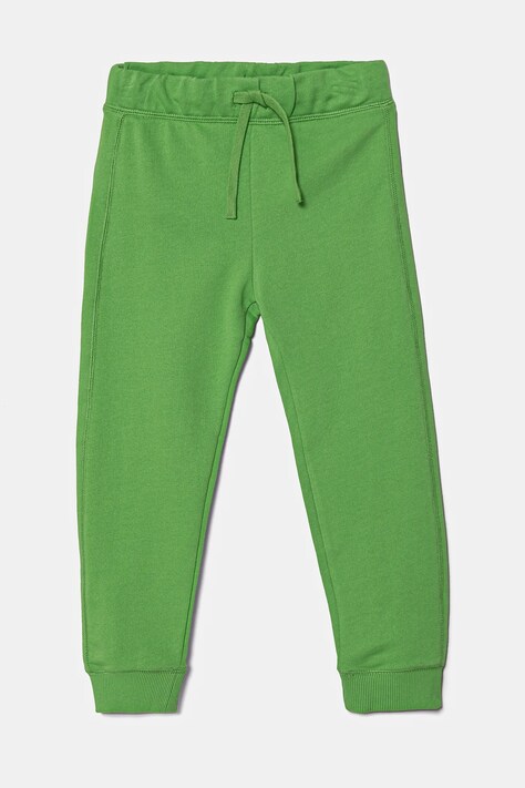 Dětské bavlněné tepláky United Colors of Benetton zelená barva, 3J68CF058