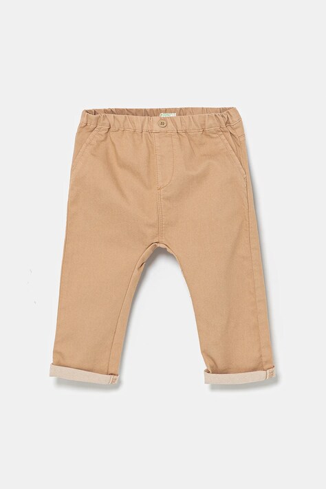 Hlače za dojenčka United Colors of Benetton rjava barva, 4U40AF018