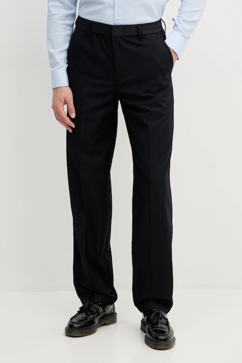 Nohavice Armani Exchange pánske, tmavomodrá farba, strih chinos, XM000207 AF12041