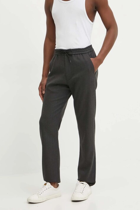Les Deux pantaloni bărbați, culoarea gri, drept, LDM501103