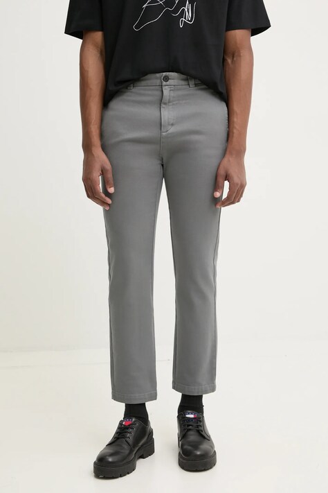 HUGO pantaloni bărbați, culoarea gri, drept, 50533851