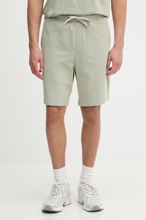HUGO teplákové šortky pánske bavlnené Dayono zelené high waist 50530696