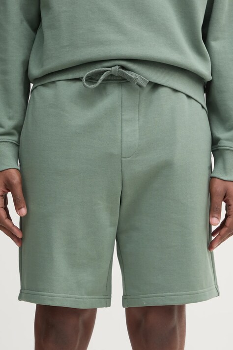 HUGO pantaloni scurti din bumbac culoarea verde, 50530696