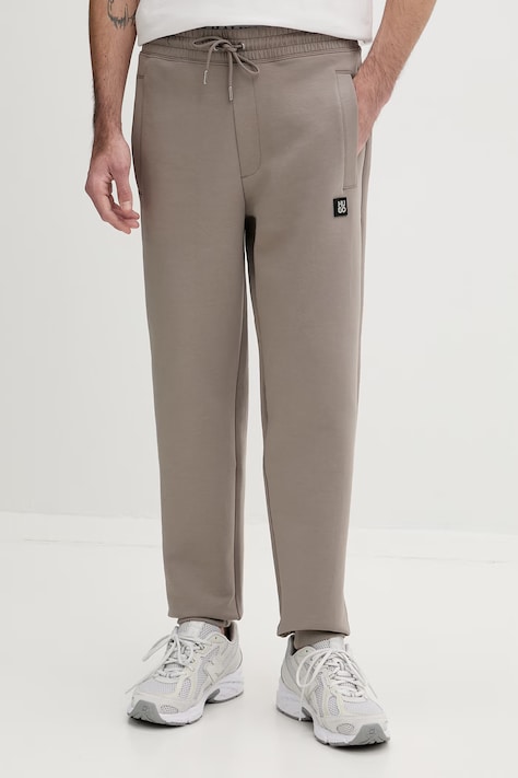 HUGO pantaloni de trening culoarea maro, uni, 50533695